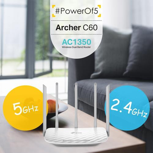 TP-Link Archer C60 Routeur Gigabit Tri-Bande Wi-Fi Wi-Fi AC1350 – Image 5