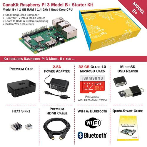 Alternative view of Raspberry Pi 3 Modèle B + Kit de démarrage 32 GB