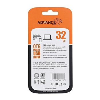 Alternative view of ADVANCE CLE USB 32GB OTG DUAL USB 2.0