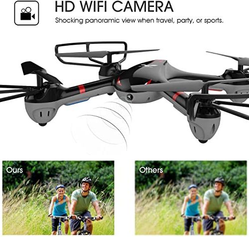 Alternative view of Drone DROCON pour débutants Quadricoptère de formation FPV Wi-Fi X708W avec caméra HD équipé du mode sans tête