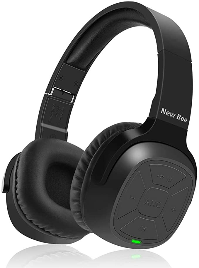 New Bee Active à Réduction de Bruit Casque Bluetooth New Bee 70H Playtime Écouteurs sans fil avec microphone Siri Voice Control