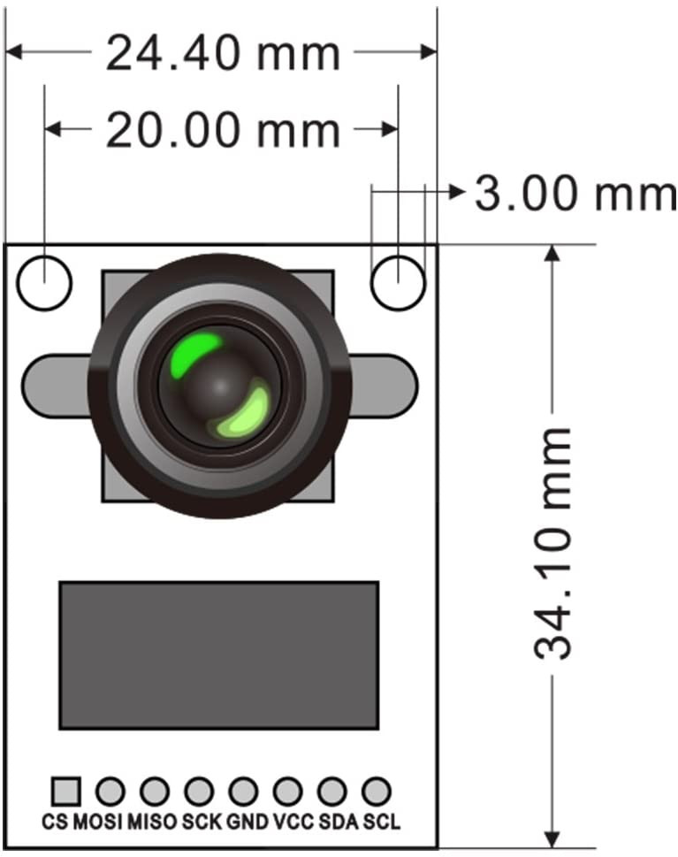 Arducam Mini Module Camera Shield 5MP Plus OV5642 Camera Module pour Arduino UNO Mega2560 Board – Image 7