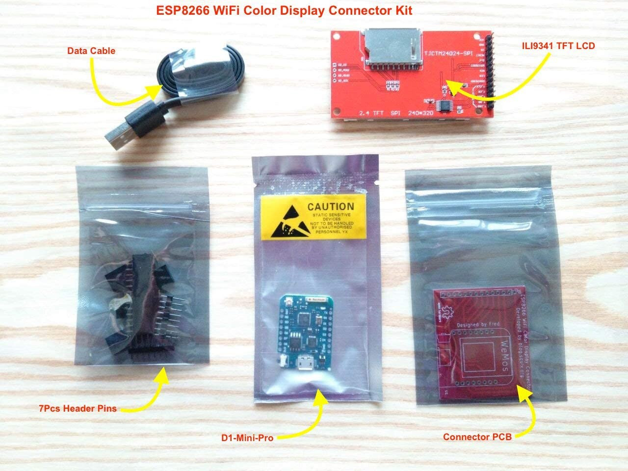ESP8266 WiFi Color Display Kit – Image 3
