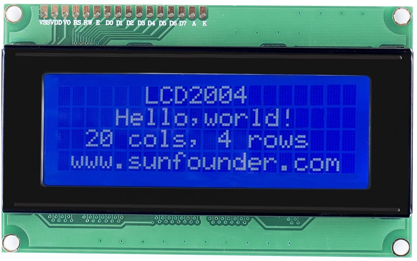 Module SunFounder LCD2004 pour Arduino R3 Mega2560 Raspberry Pi Affichage de caractères blancs 20x4 sur fond bleu – Image 5