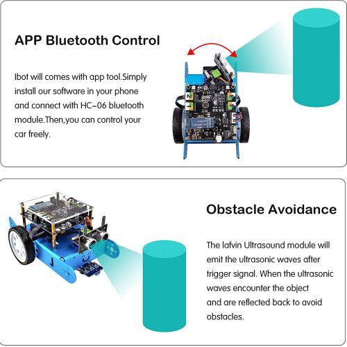 Alternative view of Robot Éducation Programmable Kit De Voiture Éducation STEM,  Compatible avec Arduino IDE