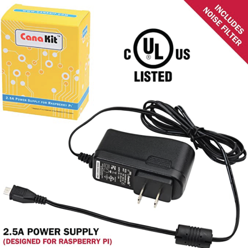 Alternative view of CanaKit Raspberry Pi Zero W (sans fil) Kit de démarrage complet avec étui noir de qualité supérieure