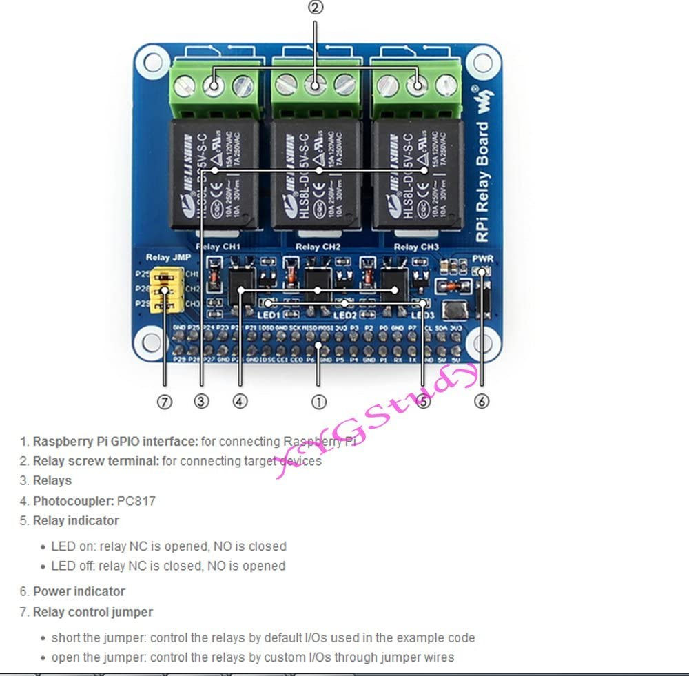 Module de relais d'alimentation pour Raspberry Pi 3 2 modèle B B + – Image 3