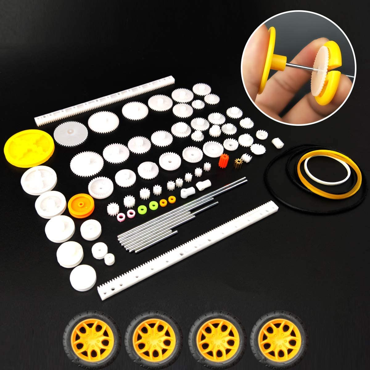 Kit de 6 moteurs à courant continu, mini moteur de loisir électrique 3V -12V 25000 tr – Image 7