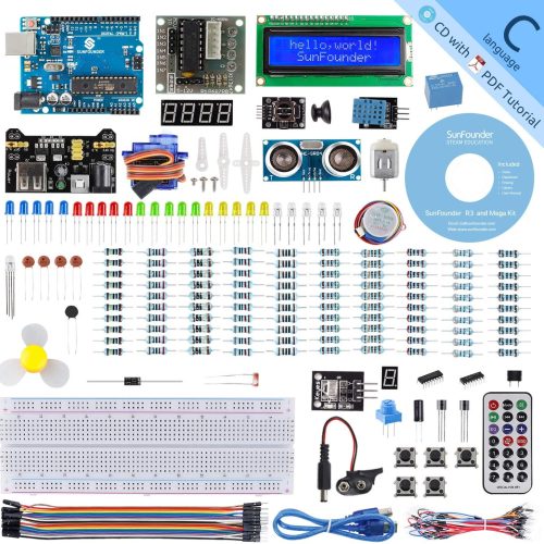 SunFounder R3 Project Kit de démarrage complet compatible avec Arduino IDE, 25 tutoriels inclus