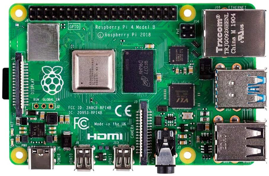 Raspberry Pi 4 Model B 2019 Quad Core 64 Bit WiFi Bluetooth