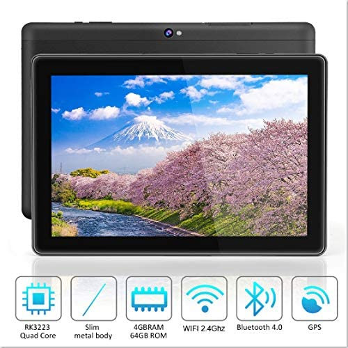 Tablette Android WiFi 10 pouces, Android 9.0 Pie, Certifié GMS, Quad Core 64 bits