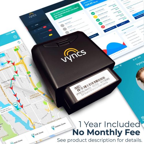 Traqueur GPS pour véhicules Vyncs sans frais mensuels Traqueur en temps réel 1 an