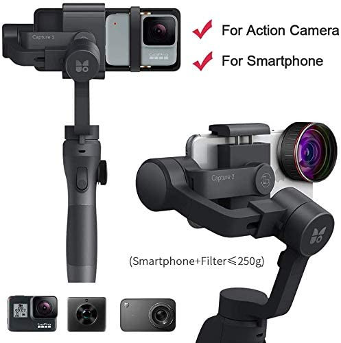 Alternative view of Stabilisateur de cardan portable FUNSNAP pour iPhone 11Pro / X / XS Smartphone Android Vlog Youtuber