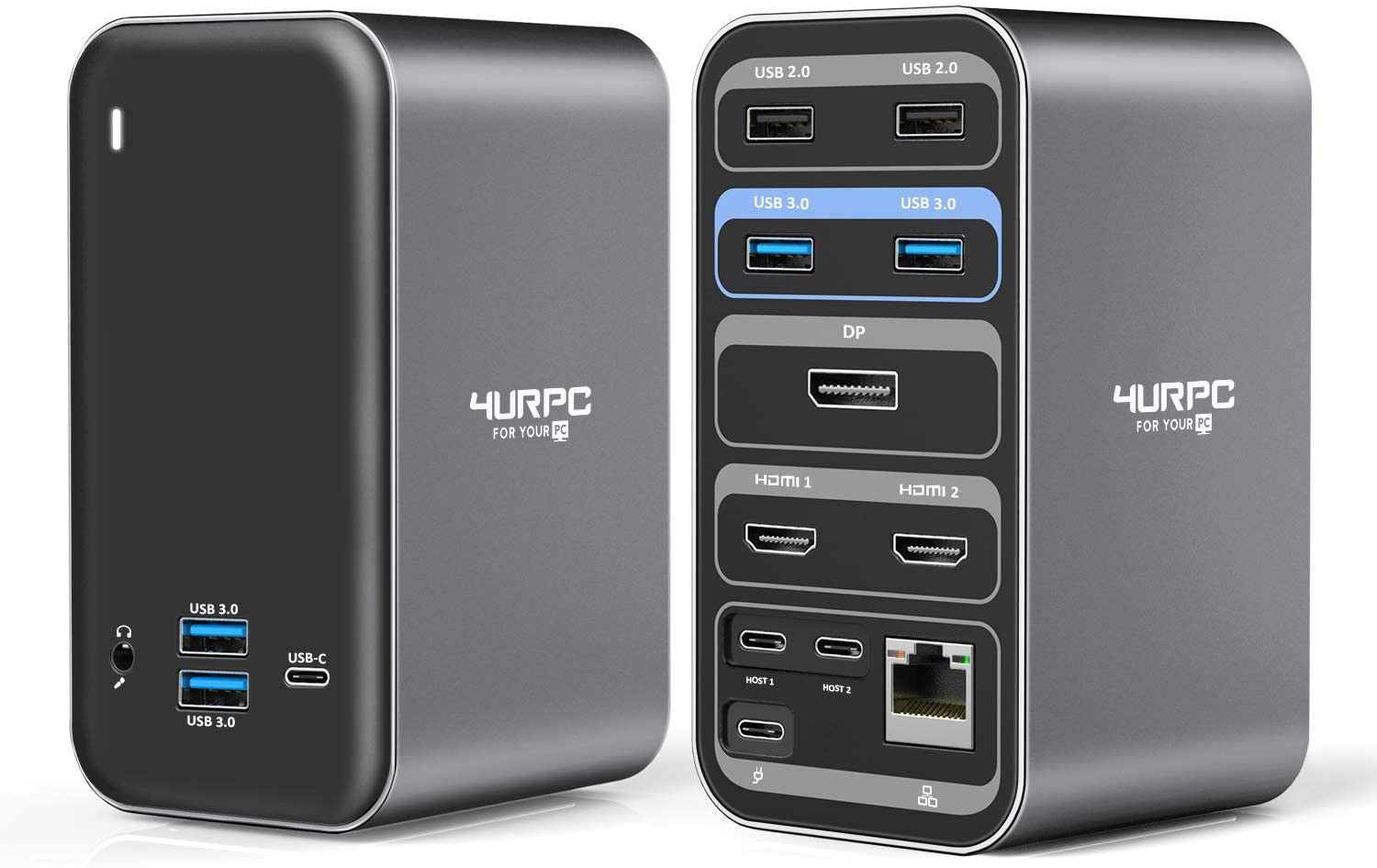 Station d'accueil USB C à double moniteur pour MacBook Pro Air, Triple affichage 4K – Image 2