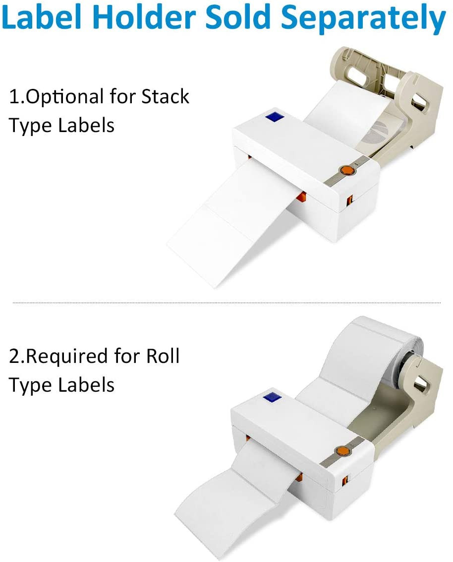 Imprimante d'étiquettes thermiques directes à grande vitesse, Machine à écrire pour étiquettes 4x6, Imprimante de codes à barres – Image 5