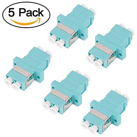 Coupleur d'adaptateur de câble à fibre optique multimode duplex LC à LC OM1 OM2 OM3 OM4 (adaptateur de fibre optique, LC à LC)
