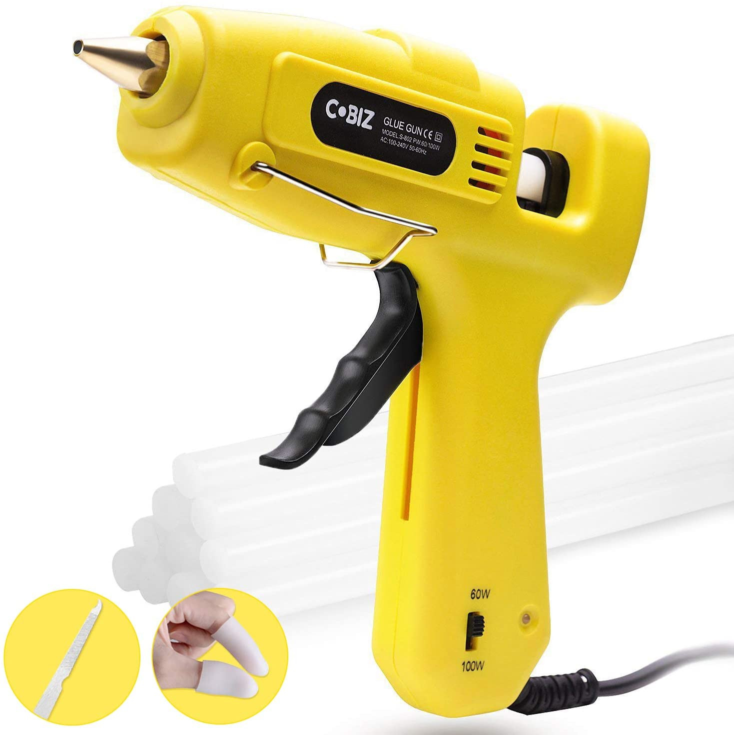 Pistolet à colle chaude High Temp-Cobiz Pleine taille (pas mini) 60 / 100W