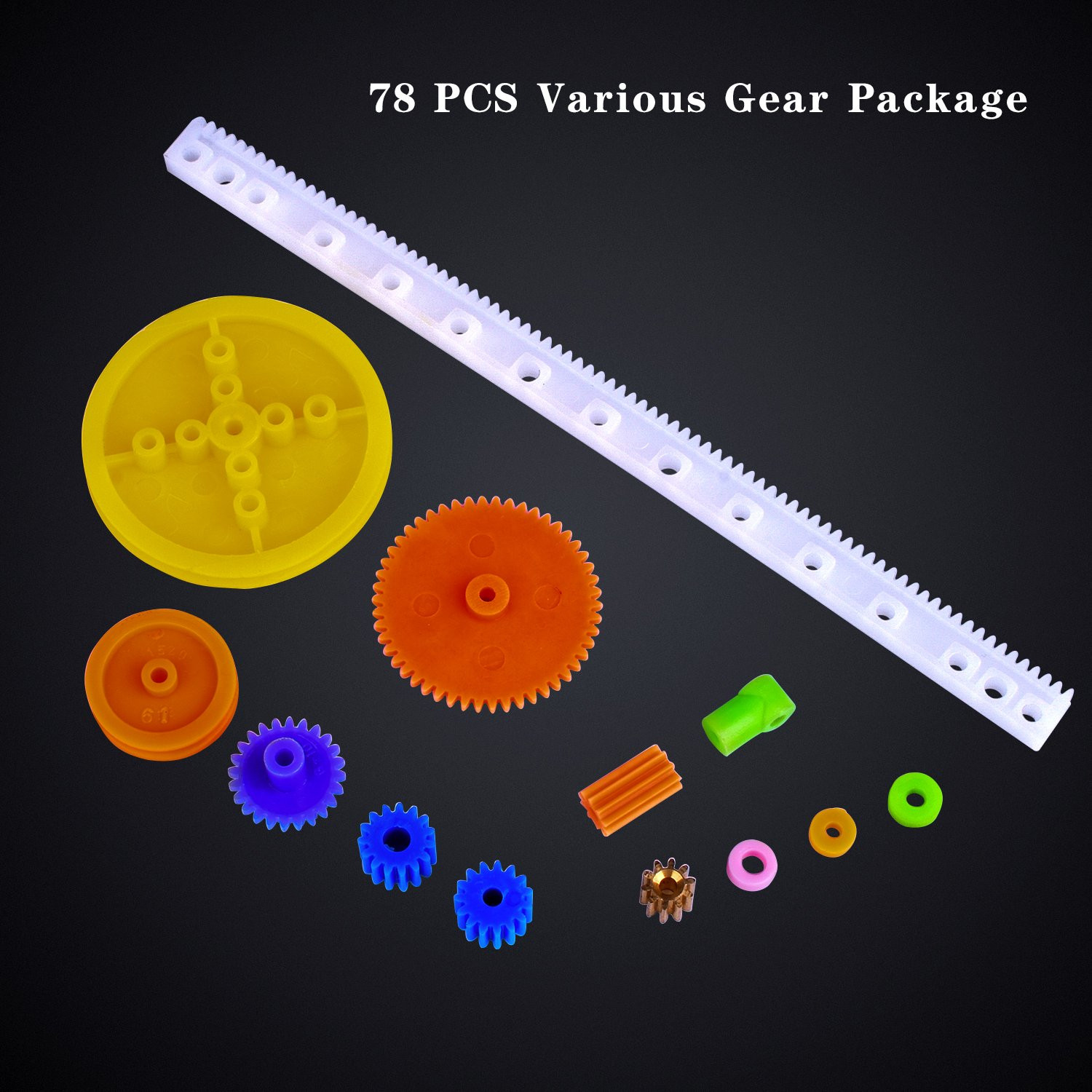 AUKUYEE 78 pièces ensemble d'engrenages en plastique – Image 4