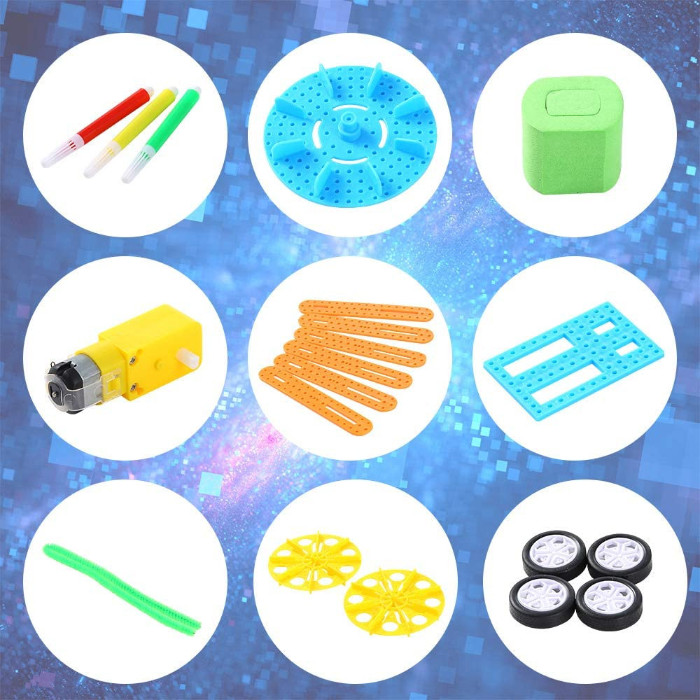 kits scientifiques robotiques, ensembles de kits d'assemblage de moteur électrique à courant continu pour enfants bricolage tige – Image 7