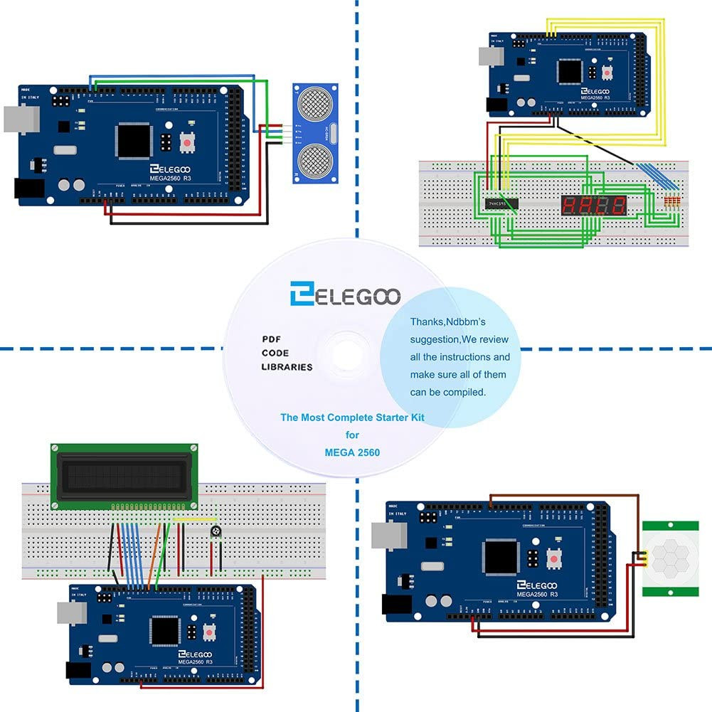 ELEGOO Mega 2560 Project Le kit de démarrage ultime le plus complet avec tutoriel compatible avec Arduino IDE – Image 4