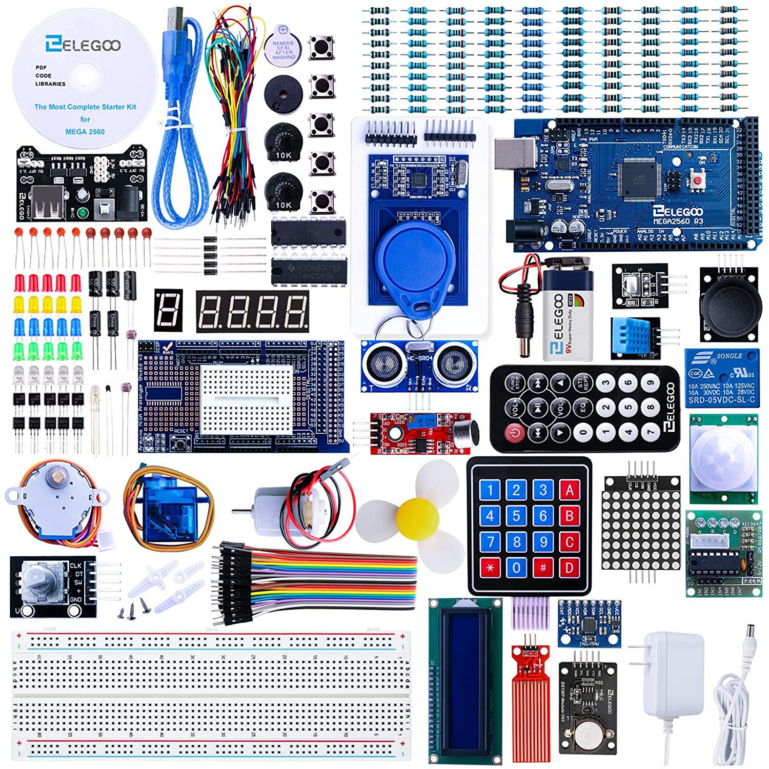 ELEGOO Mega 2560 Project Le kit de démarrage ultime le plus complet avec tutoriel compatible avec Arduino IDE