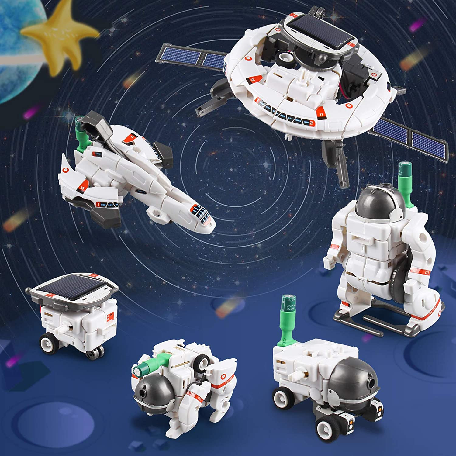 Projets CIRO STEM, 7 en 1 Robot solaire DIY Construction Jouets Kits d'expérimentation scientifique – Image 4