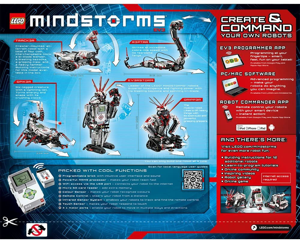 LEGO MINDSTORMS EV3 31313 Kit Robot avec télécommande pour enfants (601 pièces) – Image 7