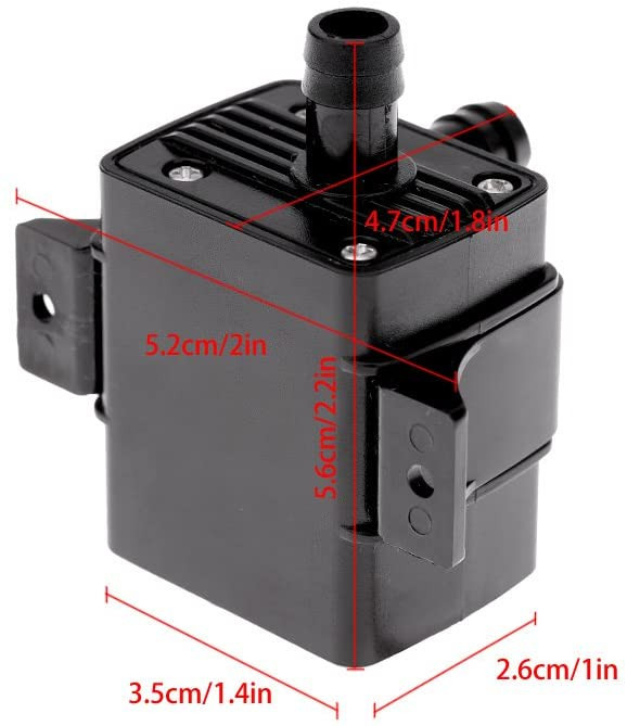Anself Ultra-silencieux DC12V 4.2W pompe à d'eau submersible étanche pour la circulation de la fontaine d'étang – Image 2