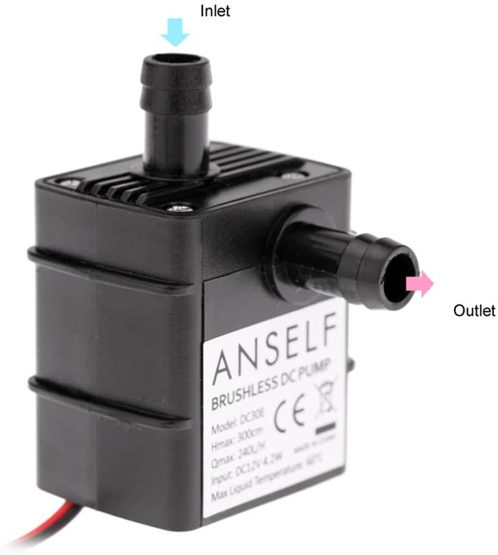 Anself Ultra-silencieux DC12V 4.2W pompe à d'eau submersible étanche pour la circulation de la fontaine d'étang – Image 3
