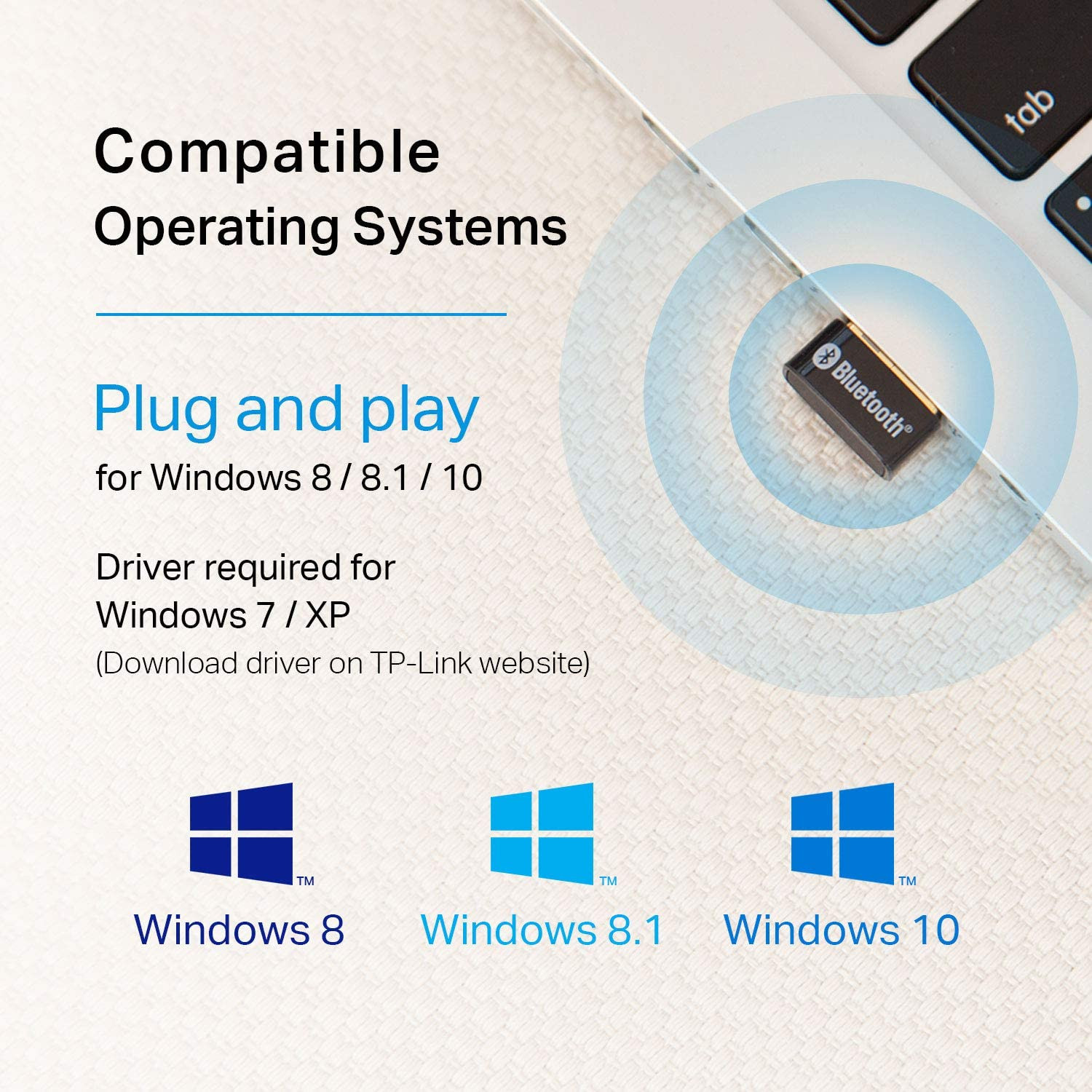 Adaptateur Bluetooth USB TP-Link pour PC (UB400), récepteur de dongle Bluetooth 4.0 – Image 3
