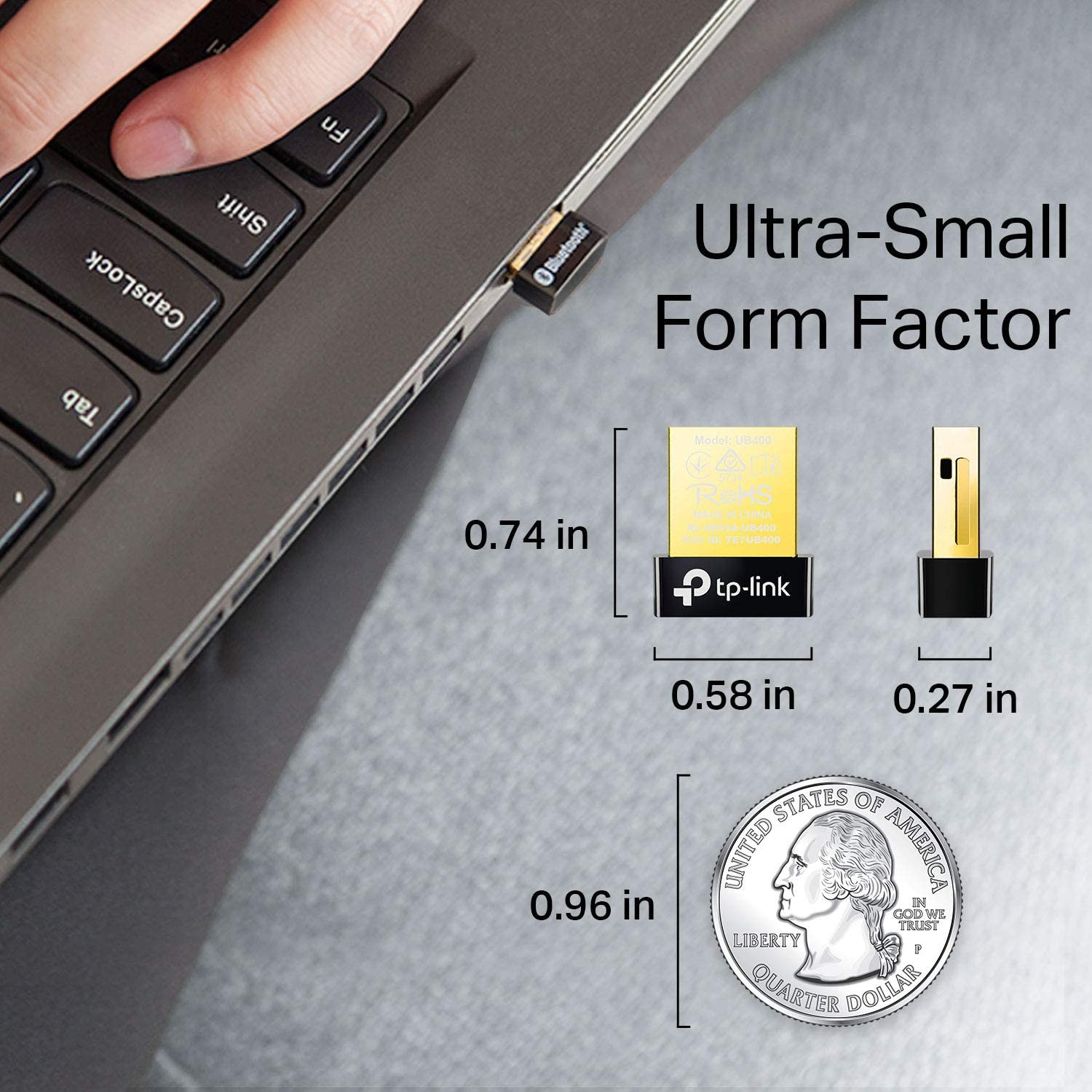 Adaptateur Bluetooth USB TP-Link pour PC (UB400), récepteur de dongle Bluetooth 4.0 – Image 5