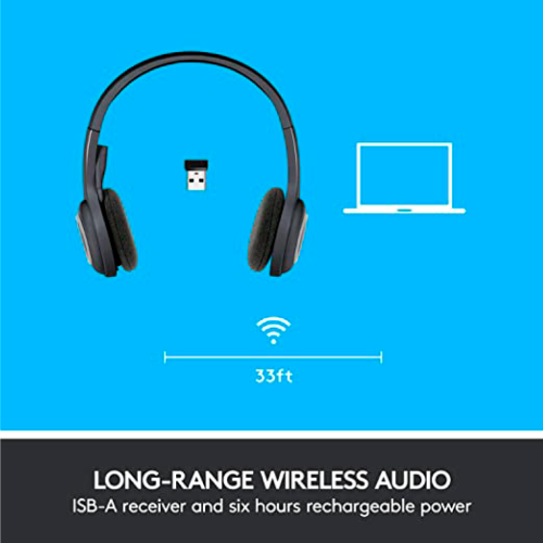 Alternative view of Casque Logitech H600, USB, sans Fil