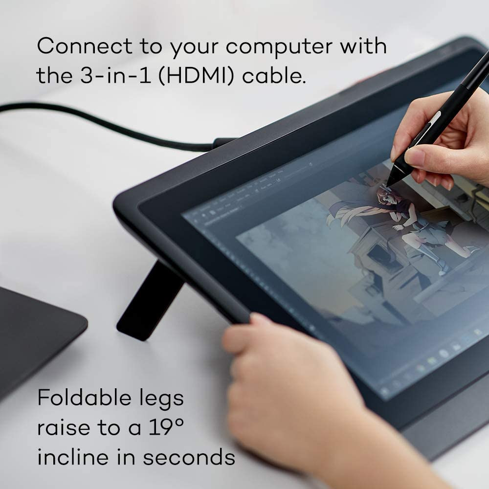 Tablette graphic de dessin Wacom DTK1660K0A Cintiq 16 avec écran – Image 4