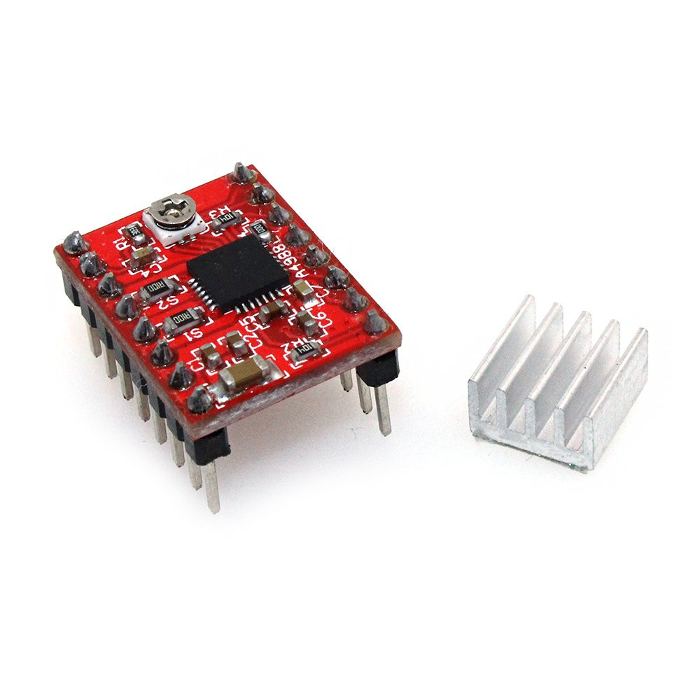Module Pilote de moteur pas à pas compatible A4988 avec dissipateur de chaleur