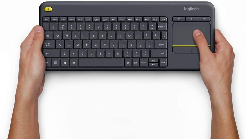 Clavier Logitech K400 Plus sans Fil avec Pavé Tactile pour PC Connecté à TV – Image 4