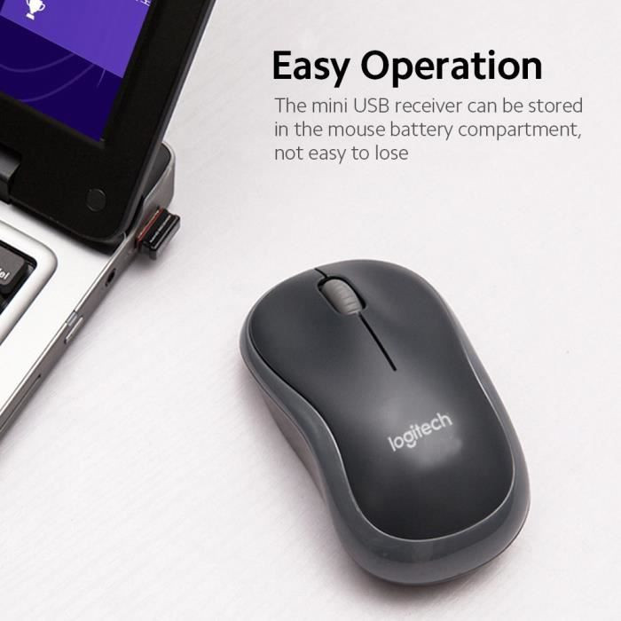 LOGITECH SOURIS SANS FIL M186 ORIGINAL – Image 3