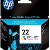 HP CARTOUCHE SIMPLE 22 COULEUR