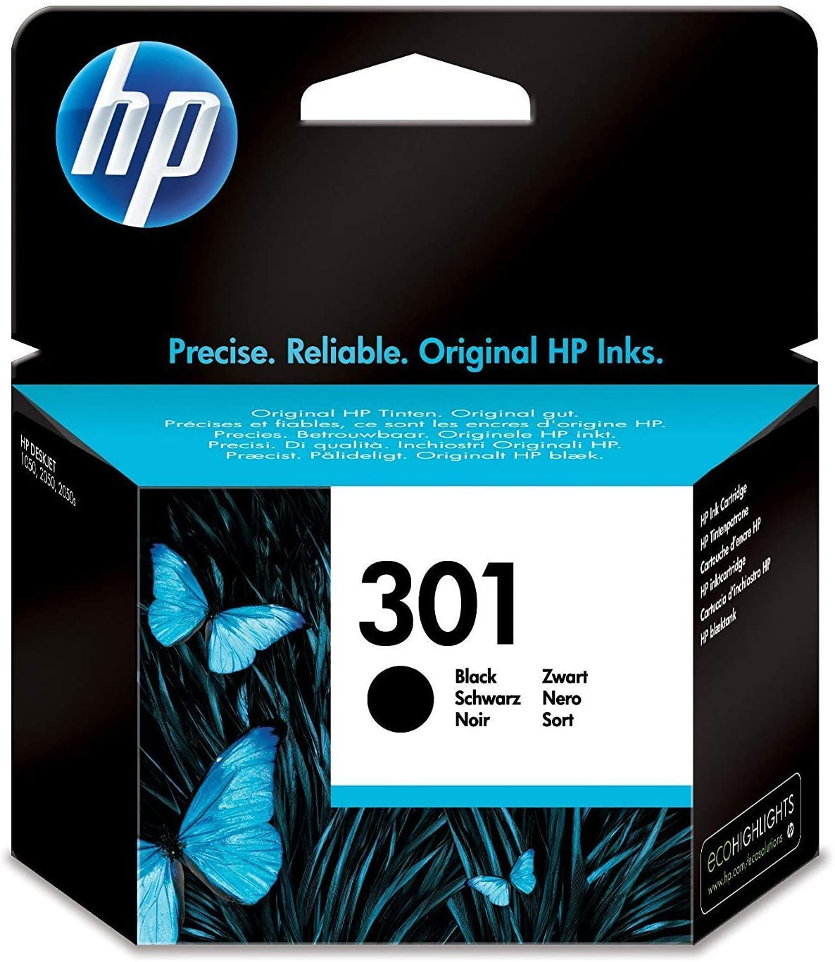 HP CARTOUCHE SIMPLE 301 NOIR