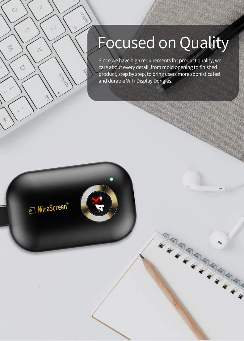 MIRASCREEN WIRELESS DISPLAY DONGLE 4K UHD 5G DUAL BAND/G9 PLUS – Image 4