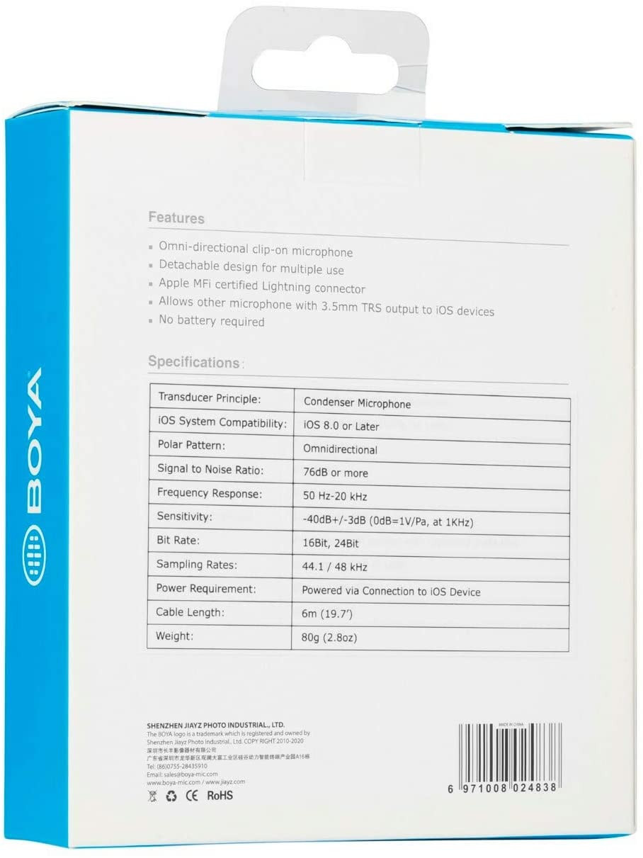 BOYA MICROPHONE DIGITAL LAVALIE FOR IOS DEVICES BY-M2 – Image 8