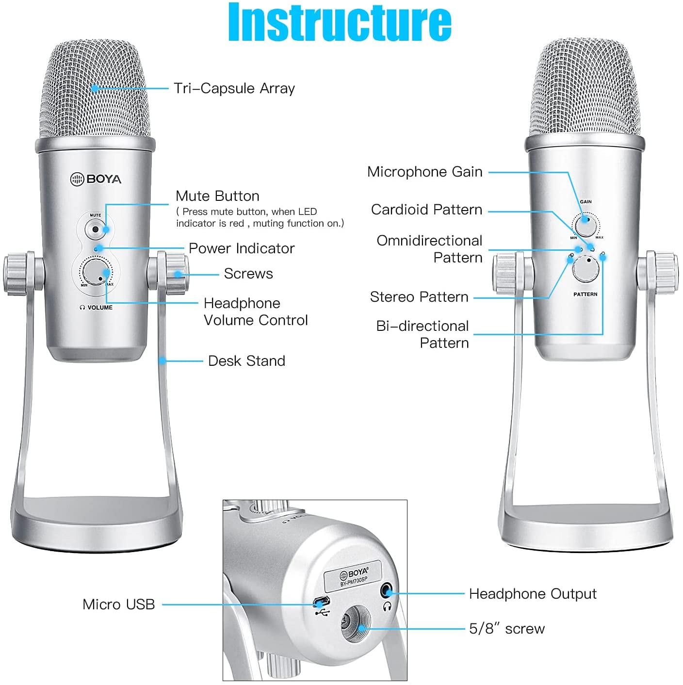 BOYA MICROPHONE BY-PM700SP – Image 3
