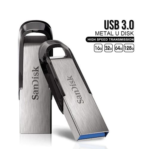 SANDISK CLE USB 16GB / 32GB / 64GB / 128GB ULTRA FLAIR USB 3.0 FLASH DRIVE