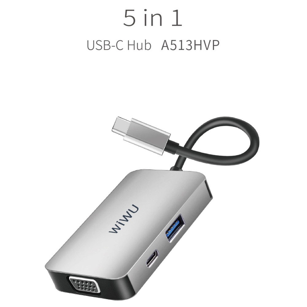 WIWU ALPHA 5 IN 1 USB-C HUB A513HVP – Image 6