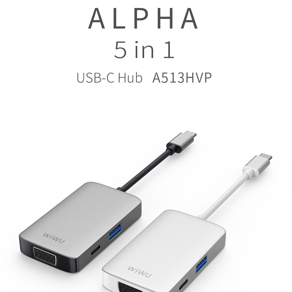 WIWU ALPHA 5 IN 1 USB-C HUB A513HVP – Image 5