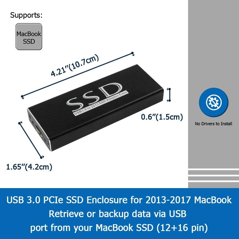 SSD USB 3.0 TO MAC SSD ENCLOSURE FOR 2013...2016 AIR PRO – Image 4