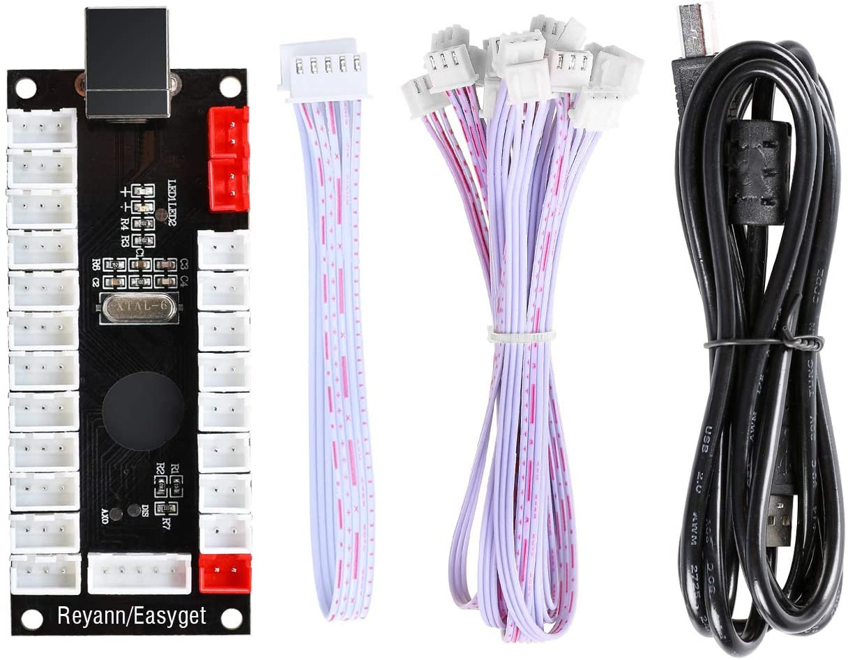 Kit de bricolage d'arcade LED Qenker à 2 joueurs pour jeu PC USB MAME DIY et contrôleur rétro Raspberry Pi DIY – Image 8
