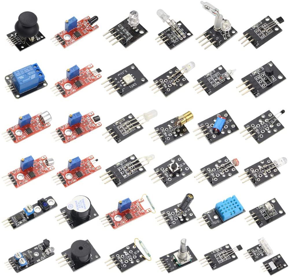 Kit d'assortiment de 37 capteurs HiLetgo Kit de projets de robot pour Arduino Raspberry pi – Image 3