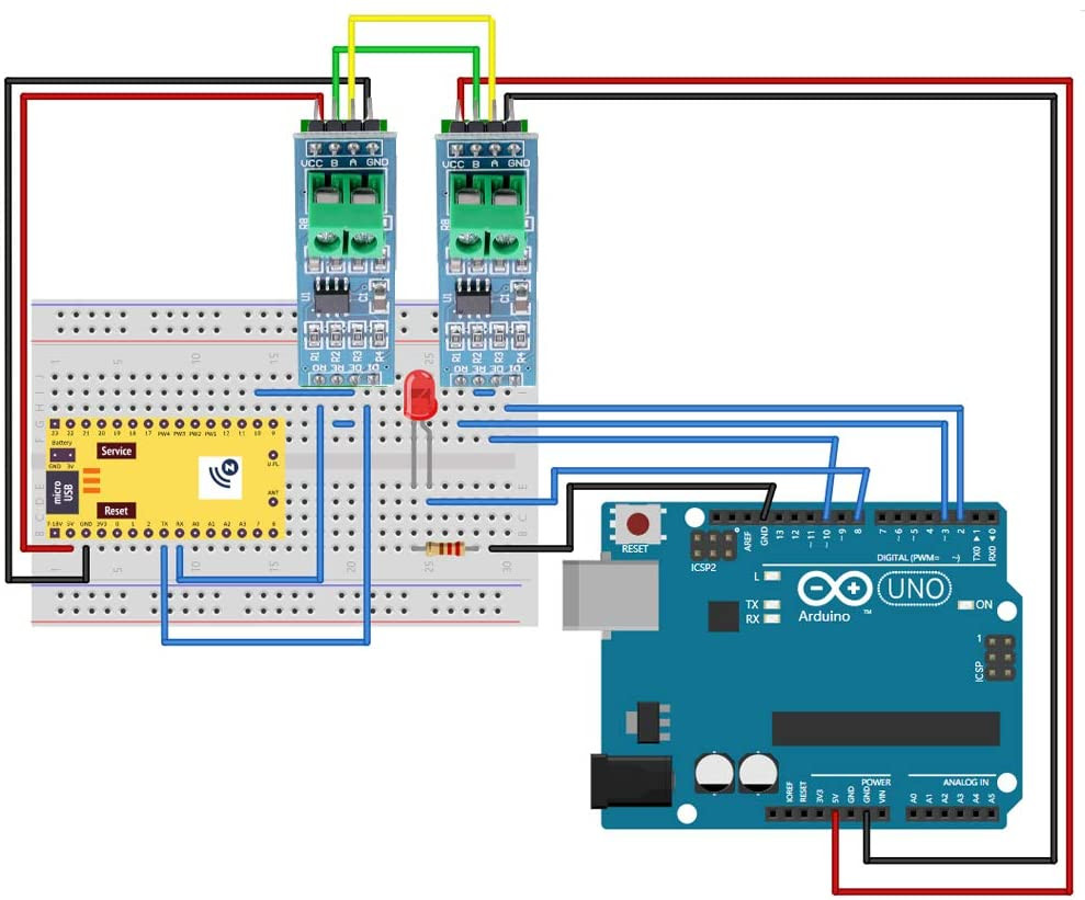 MAX485 RS485 Module émetteur-récepteur TTL UART série vers RS-485 Module pour Arduino Raspberry Pi – Image 4