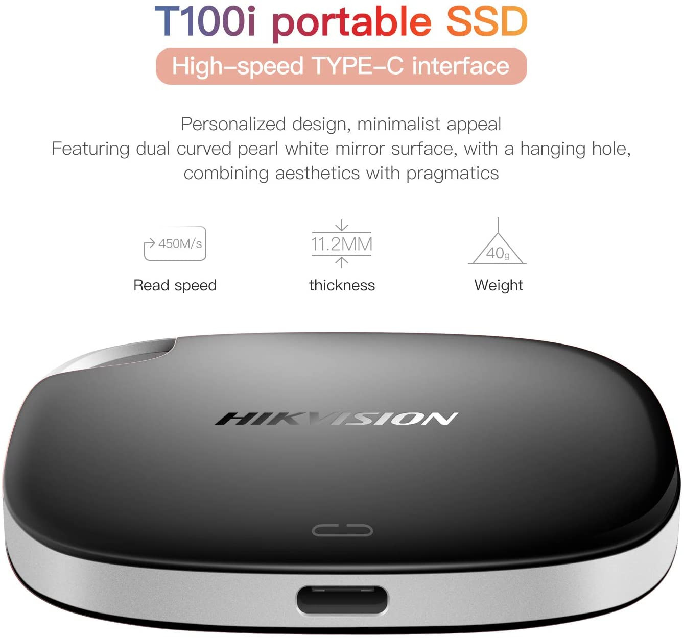 HIKVISION DISQUE DUR SSD 240GB EXTERNE/HS-ESSD-T100I – Image 3