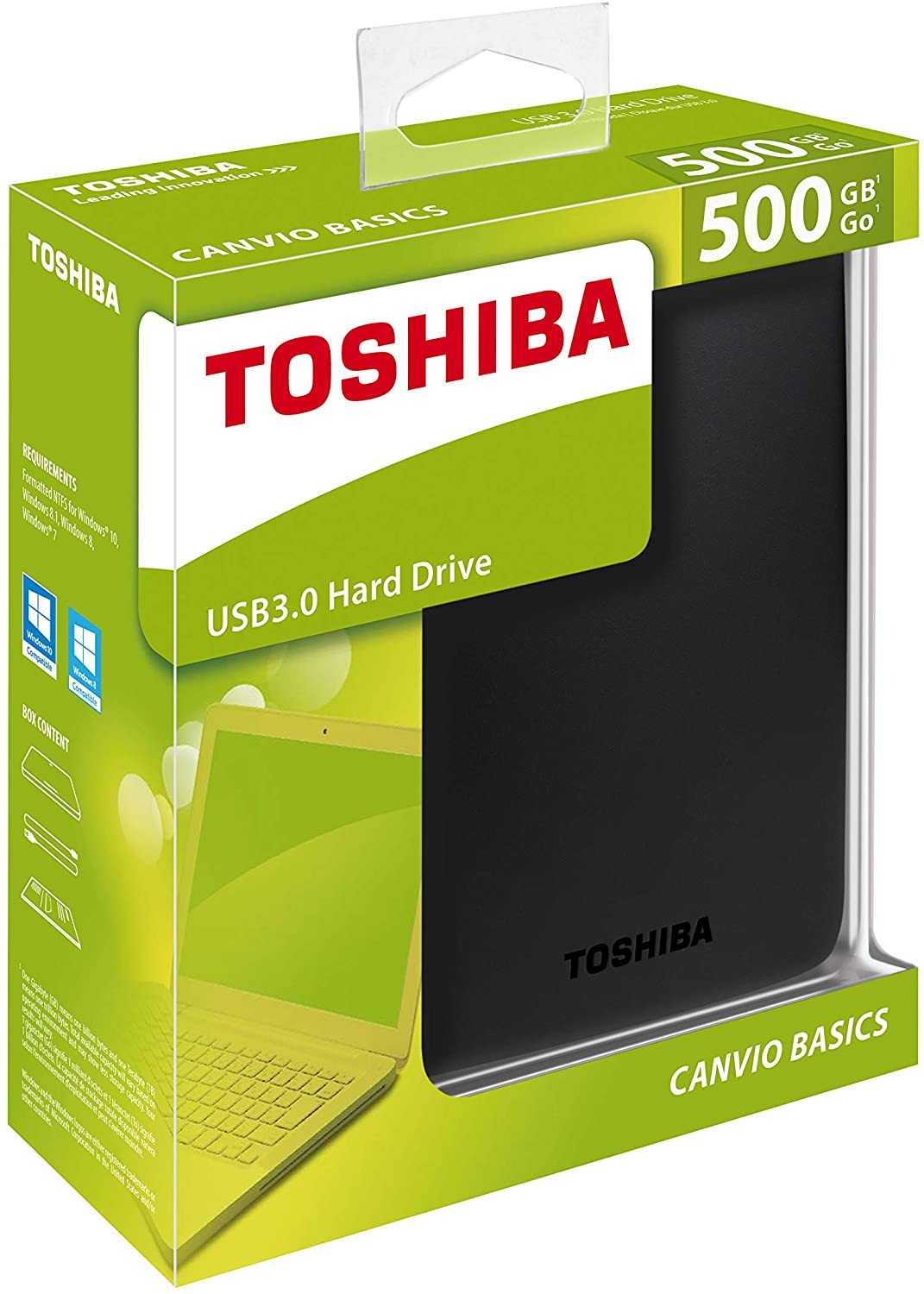 TOSHIBA DISQUE DUR HDD 500GB EXTERNE – Image 3